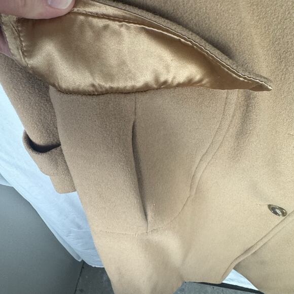 Macintosh New England 100% Wool Vintage Camel Dress Coat, Sz 10, Academia - Picture 6 of 16